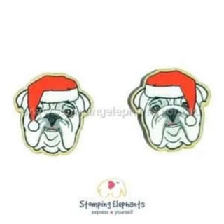 ENGLISH BULLDOG WHITE - XMAS