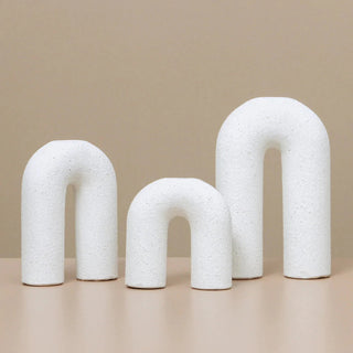 Halley Candlestand - White | Medium