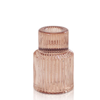CHAMPAGNE - DOUBLE SIDED STEP CANDLE HOLDER