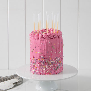 OMBRE CAKE CANDLES GOLD (PACK OF 12)