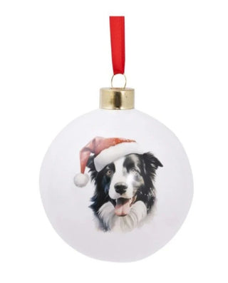 BORDER COLLIE ROUND BAUBLE