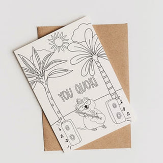 QUOK COLOURING CARD