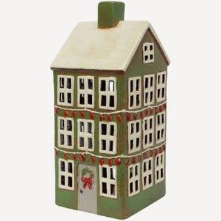 ALSACE TEA LIGHT GRANDE CHALET CHRISTMAS GREEN