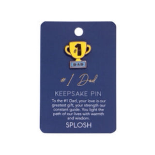 FATHERS DAY #1 DAD KEEPSAKE PIN