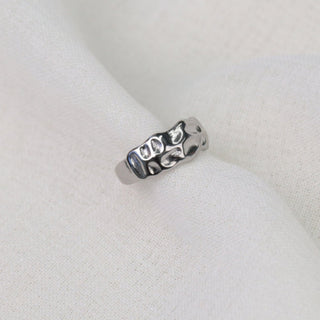 Penny ~ Adjustable Gold Plated Stainless Steel Ring - Silver