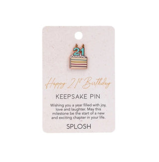21ST BIRTHDAY KEEPSAKE PIN