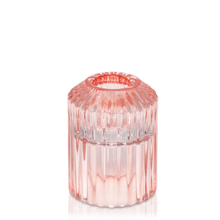 ROUNDED DOUBLE SIDED CANDLE HOLDER (PINK)