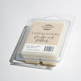 SANDALWOOD VANILLA AND PATCHOULI - WAX MELT