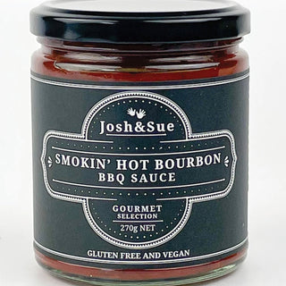 JOSH AND SUE SMOKIN' HOT BOURBON BBQ SAUCE