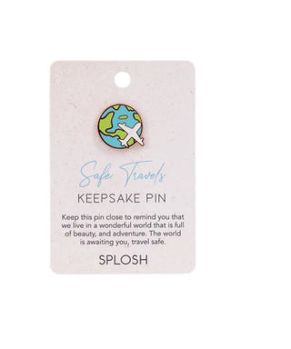 SAFE TRAVELS KEEPSAKE PIN