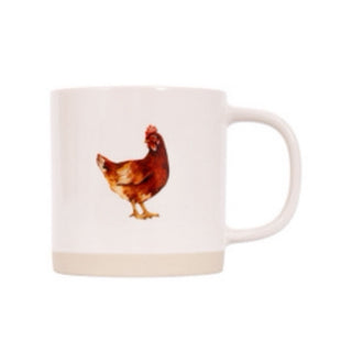 RUSTIC MEADOW CHICKEN MUG