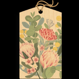 Native Posy Wood Gift Tag