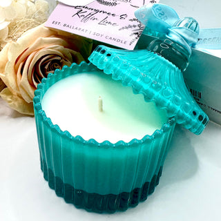 SMALL CAROUSEL JAR - TIFFANY BLUE
