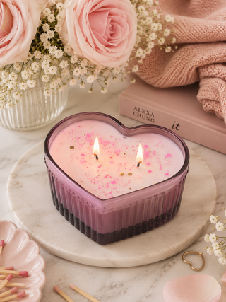 HEART CANDLE SMALL BOWL
