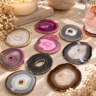 VARIETY DYED AGATE - COASTERS