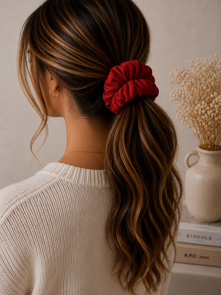 RED VELVET SCRUNCHIE