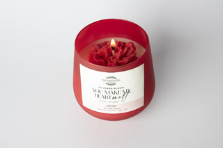 RHUBARB BLOOM CANDLE - YOU MAKE MY HEART MELT