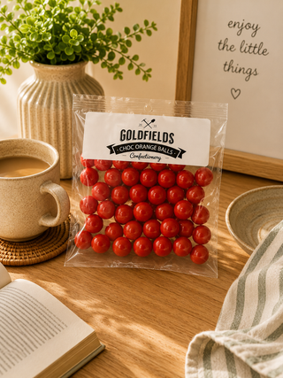 ORANGE BALLS  CHOC- GOLDFIELDS