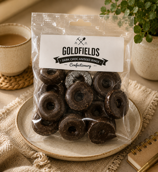 Dark Choc Aniseed Rings
