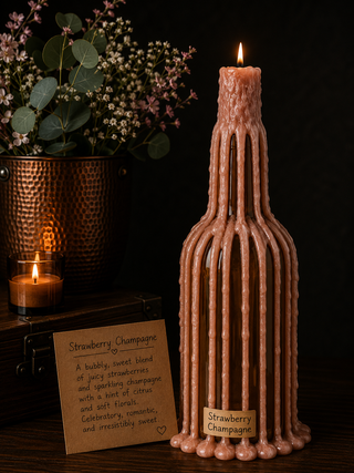 DRIPPY CANDLES - STRAWBERRY AND CHAMPAGNE