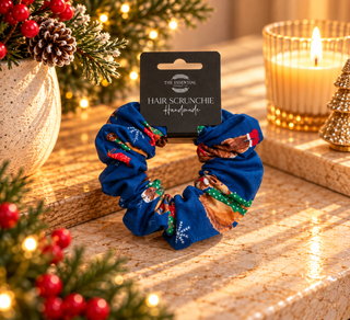 CHRISTMAS COWS SCRUNCHIE