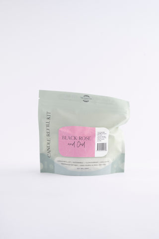 BLACK ROSE AND OUD - CANDLE REFILL KIT