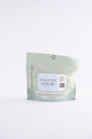 SWEET PEA AND VANILLA CANDLE REFILL KIT