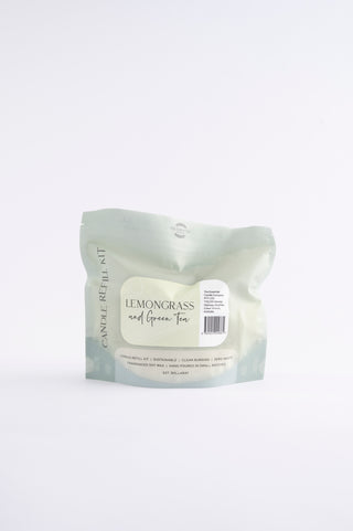 LEMONGRASS AND GREEN TEA  CANDLE REFILL KIT