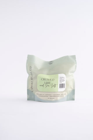 CRUSHED LIME AND SEA SALT - CANDLE REFILL KIT
