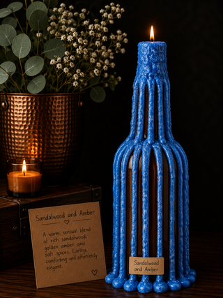 DRIPPY CANDLES - SANDALWOOD AND AMBER