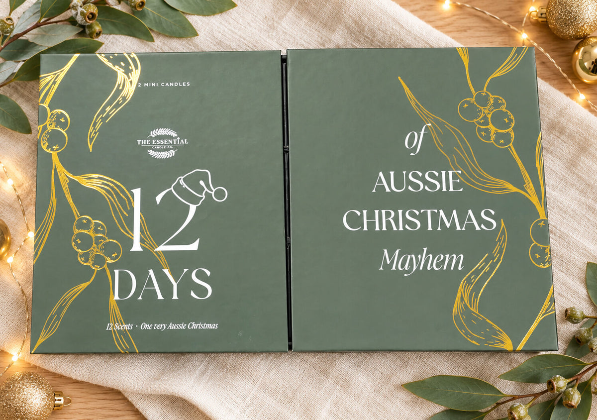 12 Days of Aussie Christmas Mayhem candle advent calendar