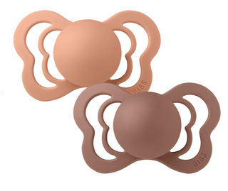 BIBS- COUTURE- PEACH/WOODCHUCK- SIZE 1