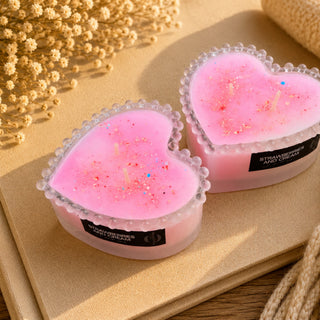 STRAWBERRIES AND CREAM - FROSTED HEART JAR