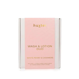 HUXTER WASH AND LOTION DUO - WHITE PEONY AND CASHMERE