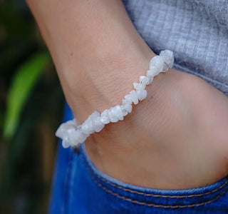 RAINBOW MOONSTONE - CHIP BRACELET