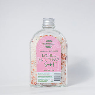 LYCHEE & GUAVA SORBET - BATH SALT FLASK