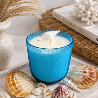 GINGER AND BLACK ORCHARD - AQUA COASTAL CANDLE