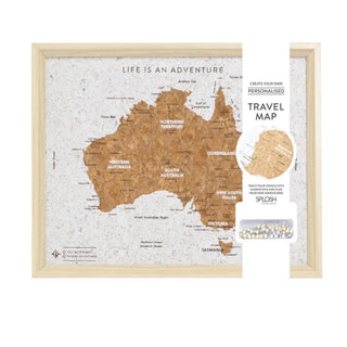 TRAVEL BOARD AUSTRALIA DESK MAP