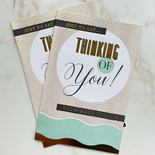 JUST TO SAY THINKING OF YOU WITH BEST WISHES