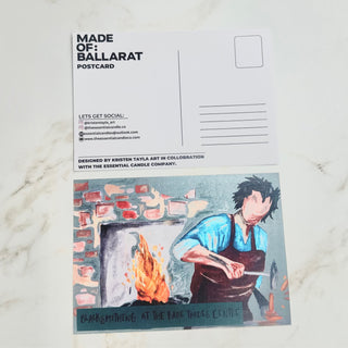 BLACKSMITH AT TRADE CENTRE - POST CARD