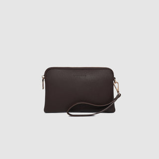 POPPY CLUTCH - CHOCOLATE