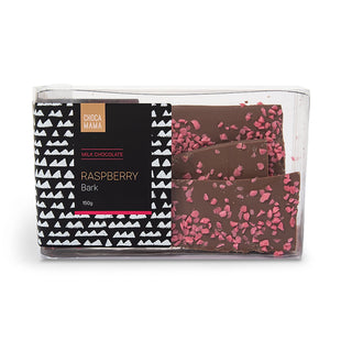 CHOCAMAMA MILK RASPBERRY BARK 150g