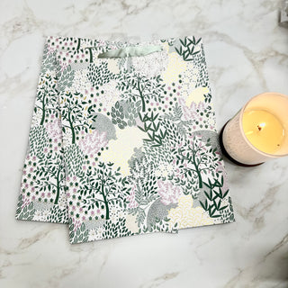 GIFT BAG - GREEN TREES AND LEAFS SMALL