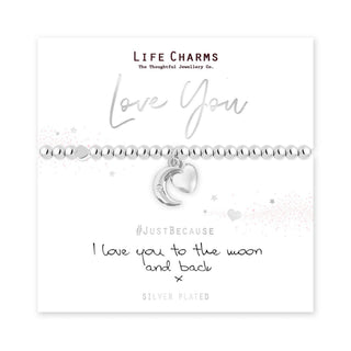 LIFE CHARMS JUST BECAUSE LOVE YOU BRACELET