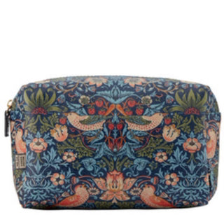 WILLIAM MORRIS AT HOME STRAWBERRY THIEF LRG TOILETRY BAG BLUE