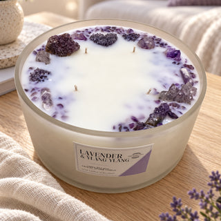 LAVENDER AND YLANG YLANG  - CANDLE CAKE