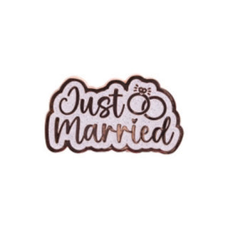 WEDDING JUST MARRIED KEEPSAKE PIN