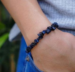 BLUE SANDSTONE - CHIP BRACELET