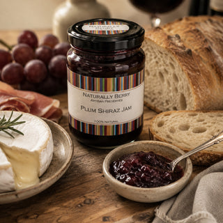 PLUM AND SHIRAZ JAM - NATURALLY BERRY
