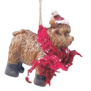 HIGHLAND COW HANGING DECORATION